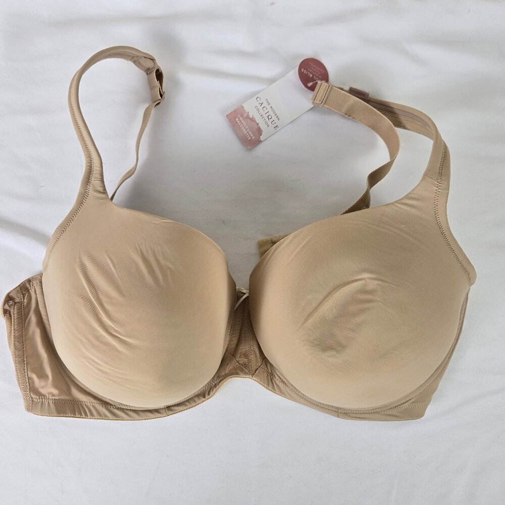 The Modern Cacique Collection Size 42DDD Nurde Lightly Lined Balconet Bra NWT